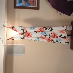 Floral Crossed back dress